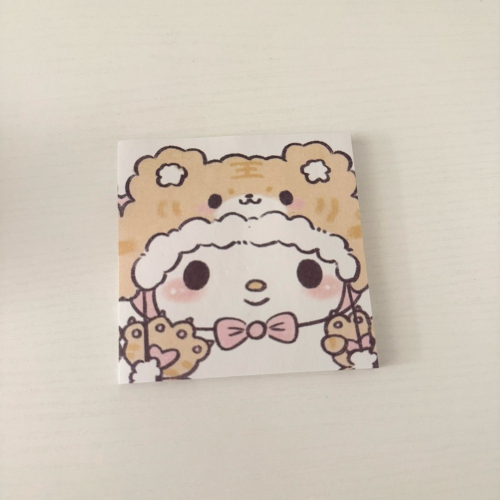Sanrio my melody sticky note pad